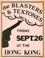 Vintage Blasters/Textones Flyer